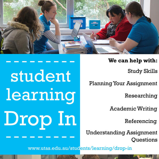 UTas Student Learning Dropin, digital